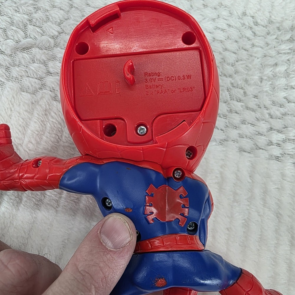 Bop It! Marvel Spider-Man Edition Electronic Game Spidey Figure Tested & Working