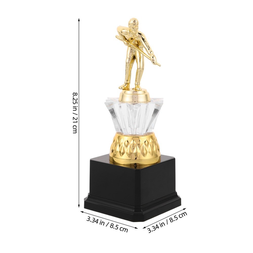 Pool Table Trophy Billiards Award Cup Player Statue