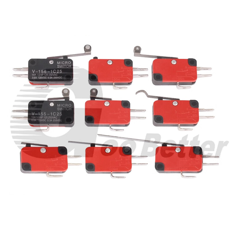 Microswitch Limit Switch Long Curved Roller Lever Snap Action Micro Limit Switch