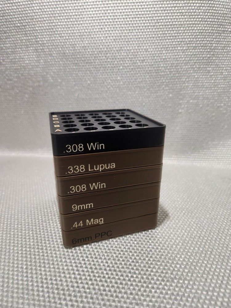 .308 Reloading tray, Stackable, Different color options