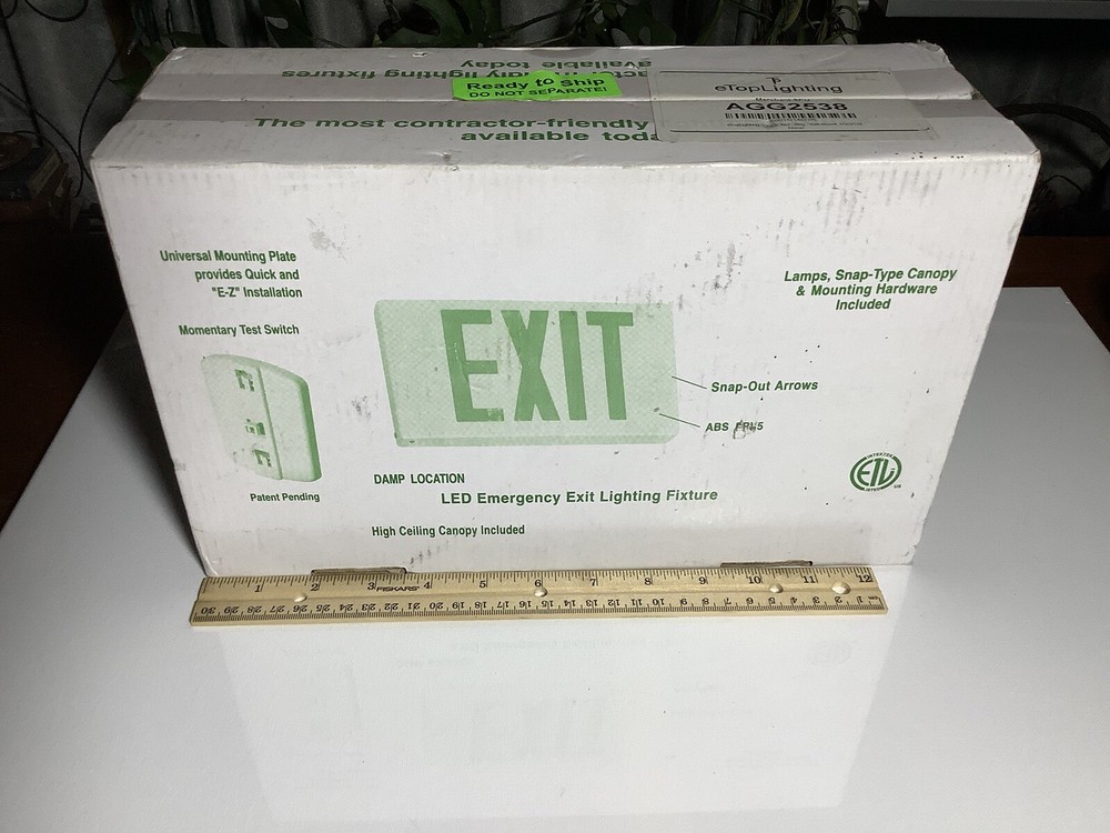 eTopLighting AGG2538 LED Emergency Exit Lighting Fixture
