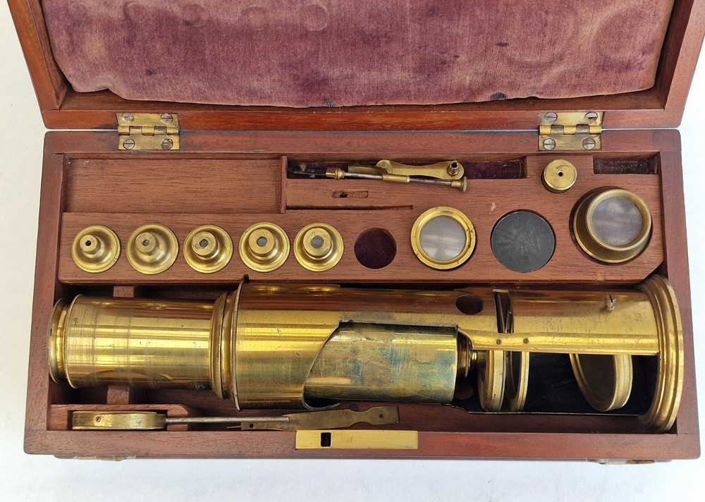 Antique Martins Type Drum Microscope