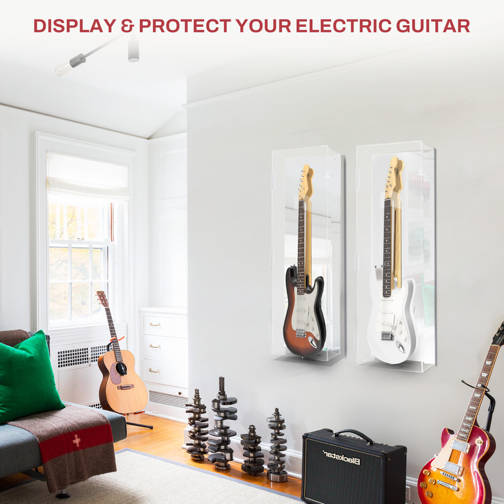 Acrylic Guitar Case with Mirror Back