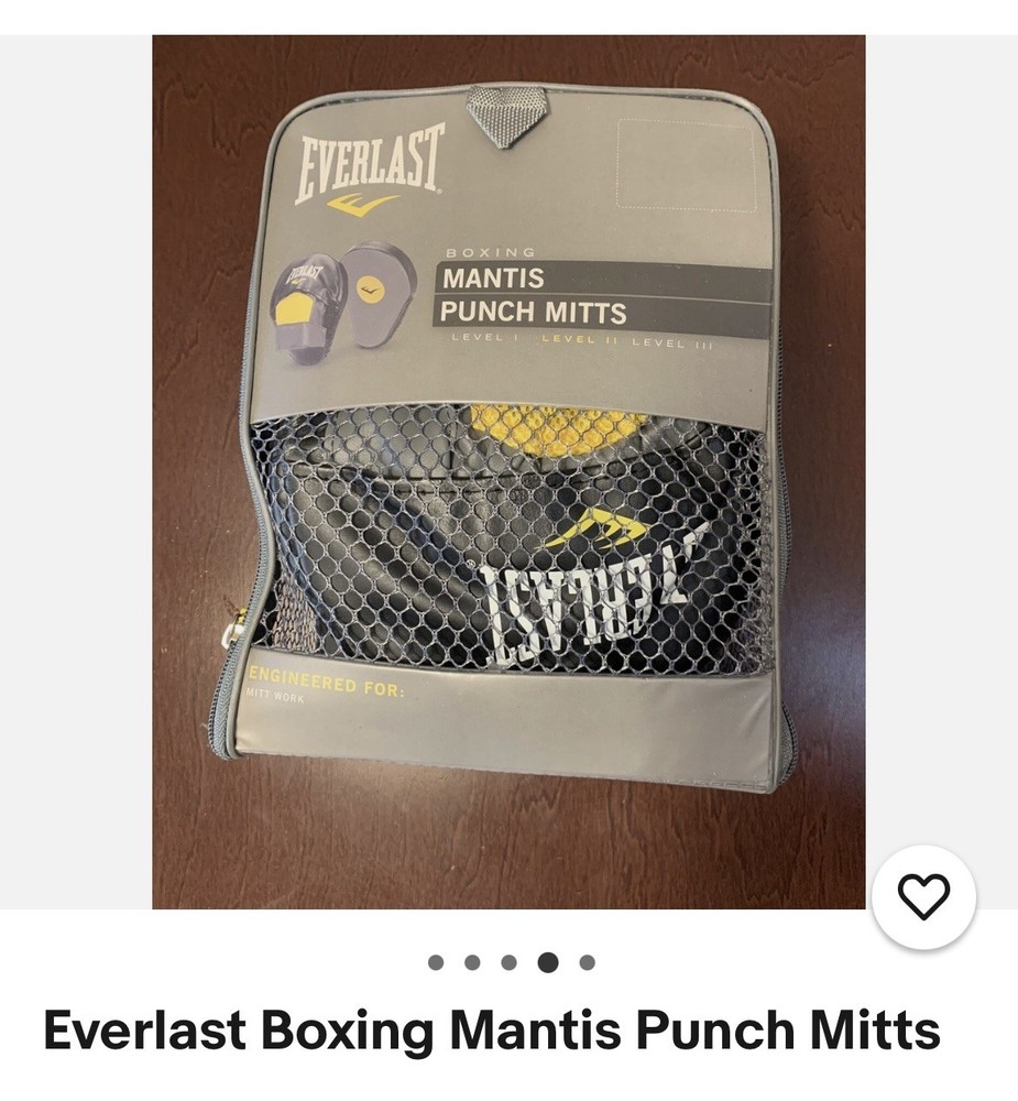 Everlast Mantis Punch Mitts Black/Gray