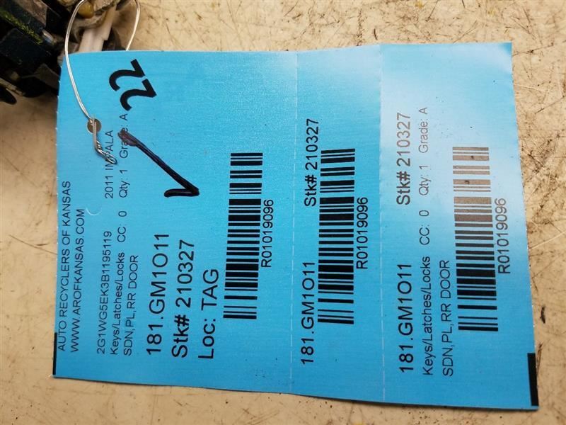 IMPALA 2011 Keys/Latches/Locks 1019096
