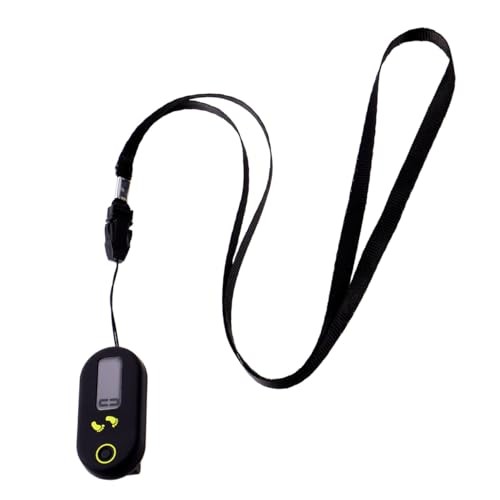 Walking 3D Pedometer, Simple Step Counter with LED Digital Watch, Clip on E