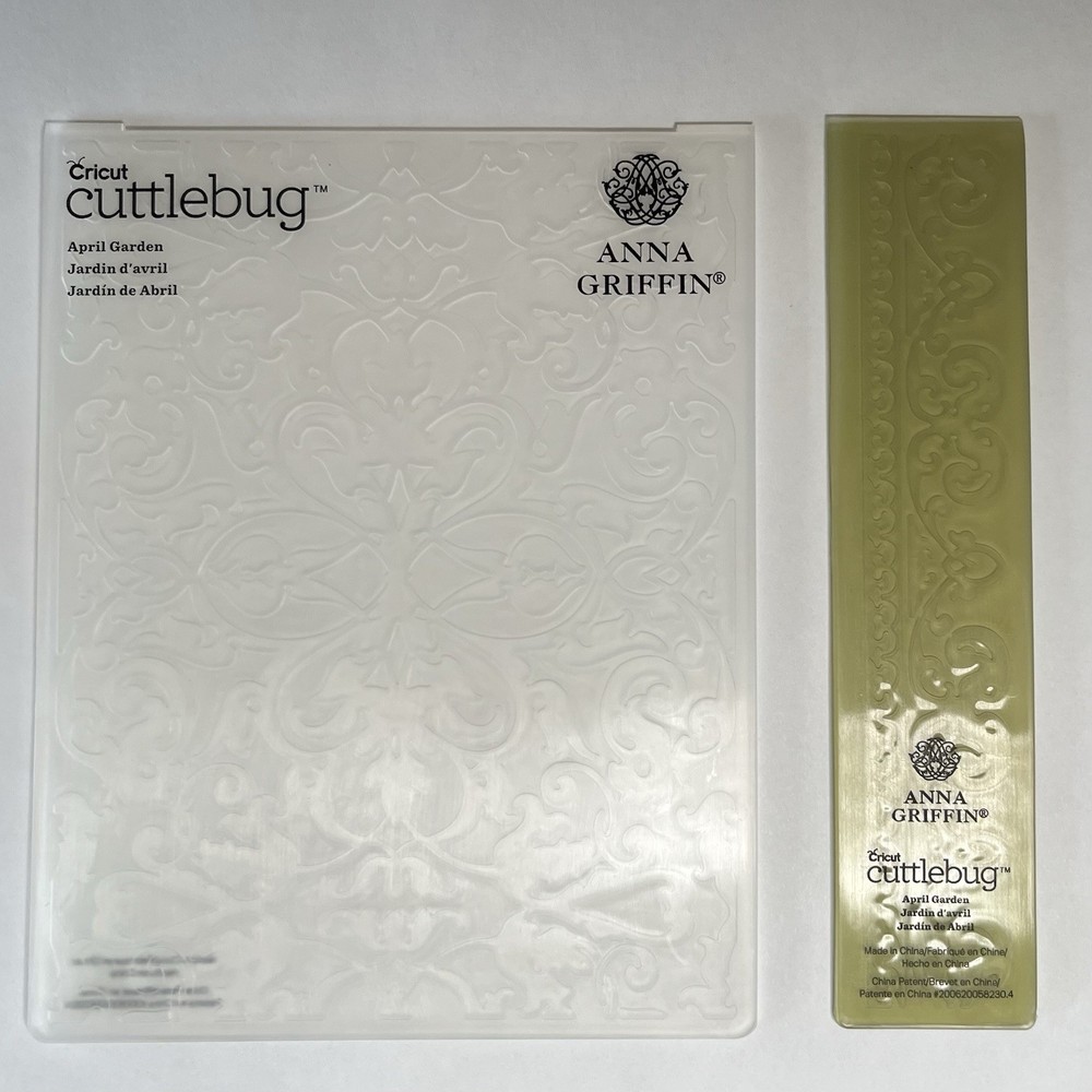 Cricut Cuttlebug Embossing Folder Pattern April Garden Anna Griffin