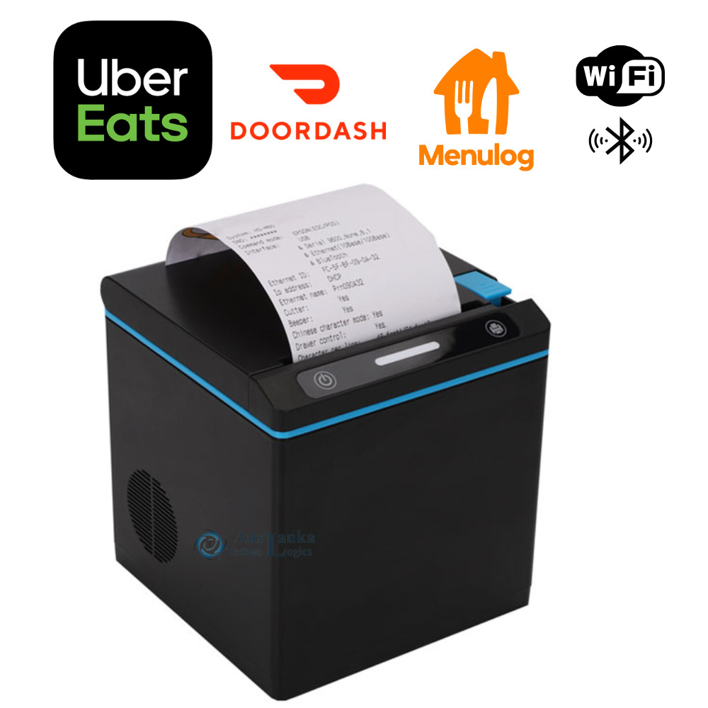 Uber Eats Printer, Doordash and Menulog Printer - DPOS Bluetooth Thermal 80MM
