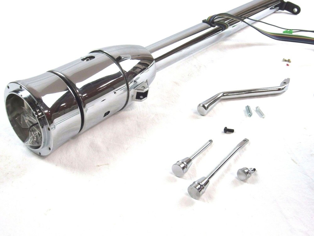 GM Universal 32'' Tilt Automatic Steering Column W/ Wheel Adapter Chrome S81004C