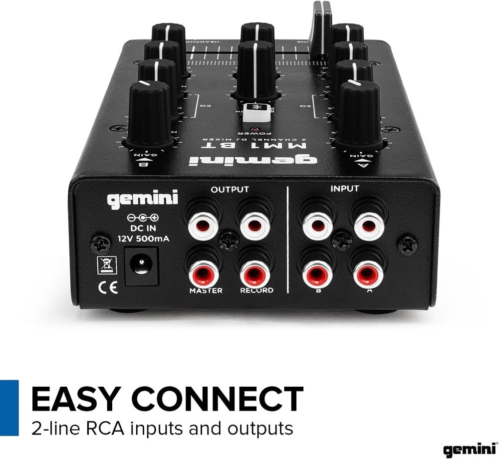 Compact 2-Channel Bluetooth Mixer for Mobile DJs - Ultimate Flexibility