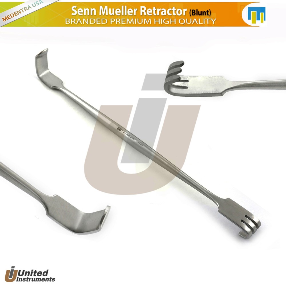 Senn Mueller Retractor Sharp Blunt Double Ended Set Dental Surgical Tools