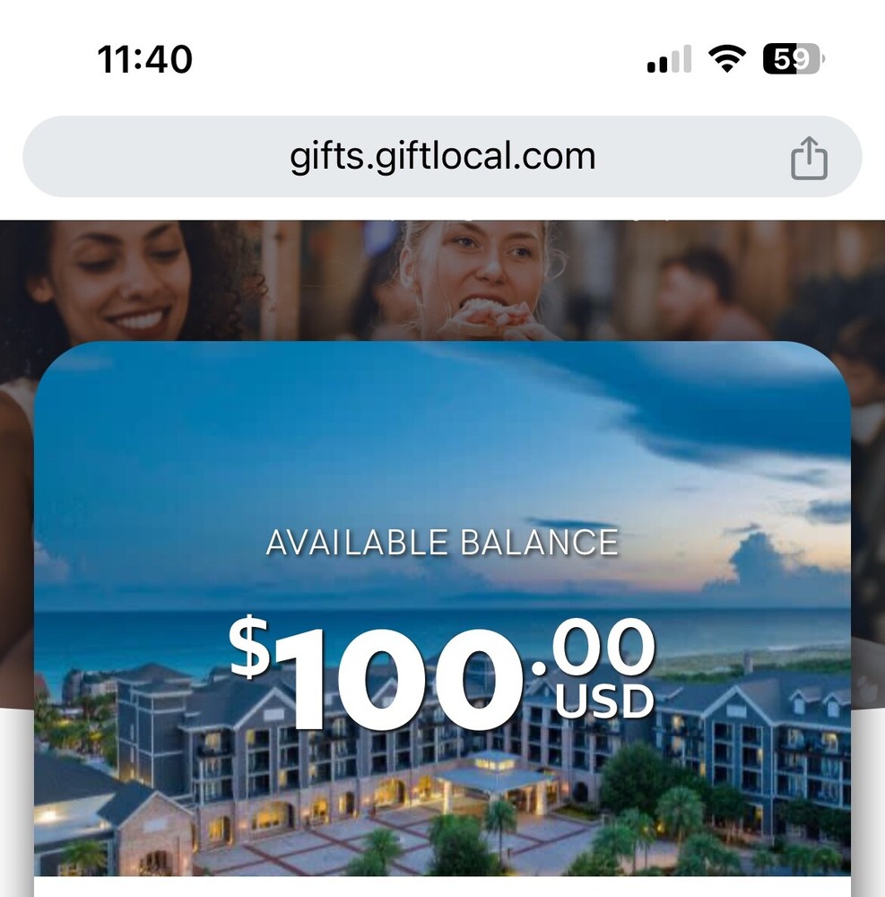 e gift card Henderson Beach Resort