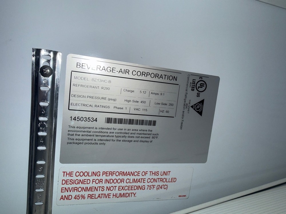 BEVERAGE AIR BZ13HC-B 30" VERTICAL OPEN-AIR COOLER