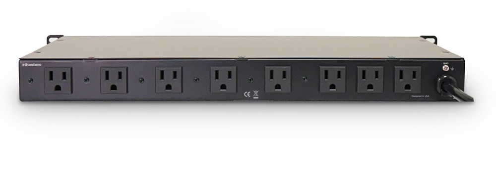 Soundavo PMX-900 Rack-mount Power Conditioner with 2 Front-panel Pull-out LED Li