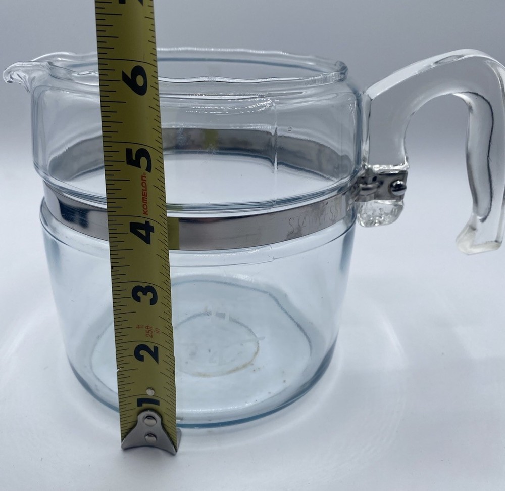 PYREX Flameware 6 Cup Percolator Replacement Coffee Pot Only Model 7756-B