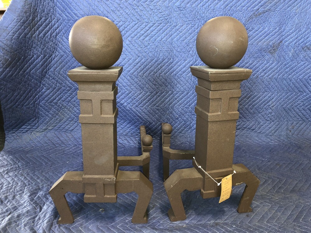 Cannonball Fireplace Andirons