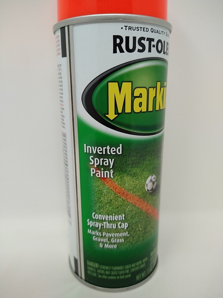 Rust-Oleum Fluorescent Red-Orange Marking Paint 11 oz. Inverted Tip