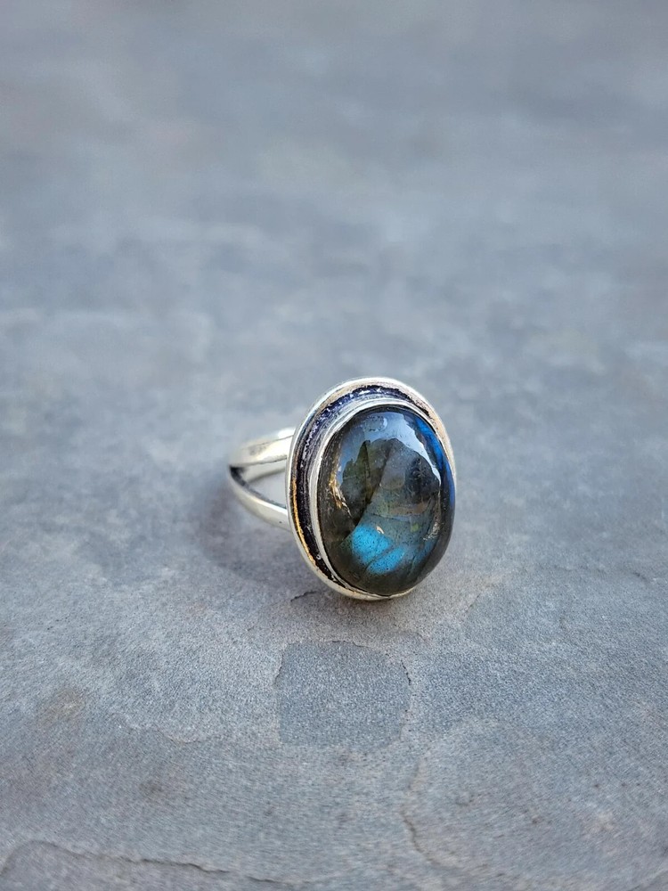 Labradorite Ring, 925 Silver Ring, Statement Ring, Boho Ring, Statement ring