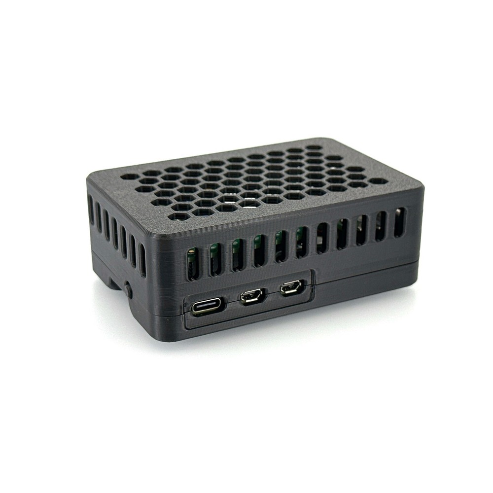 Raspberry Pi 5 Case for Official Raspberry Pi M.2 Hat+, Custom 3D-Printed