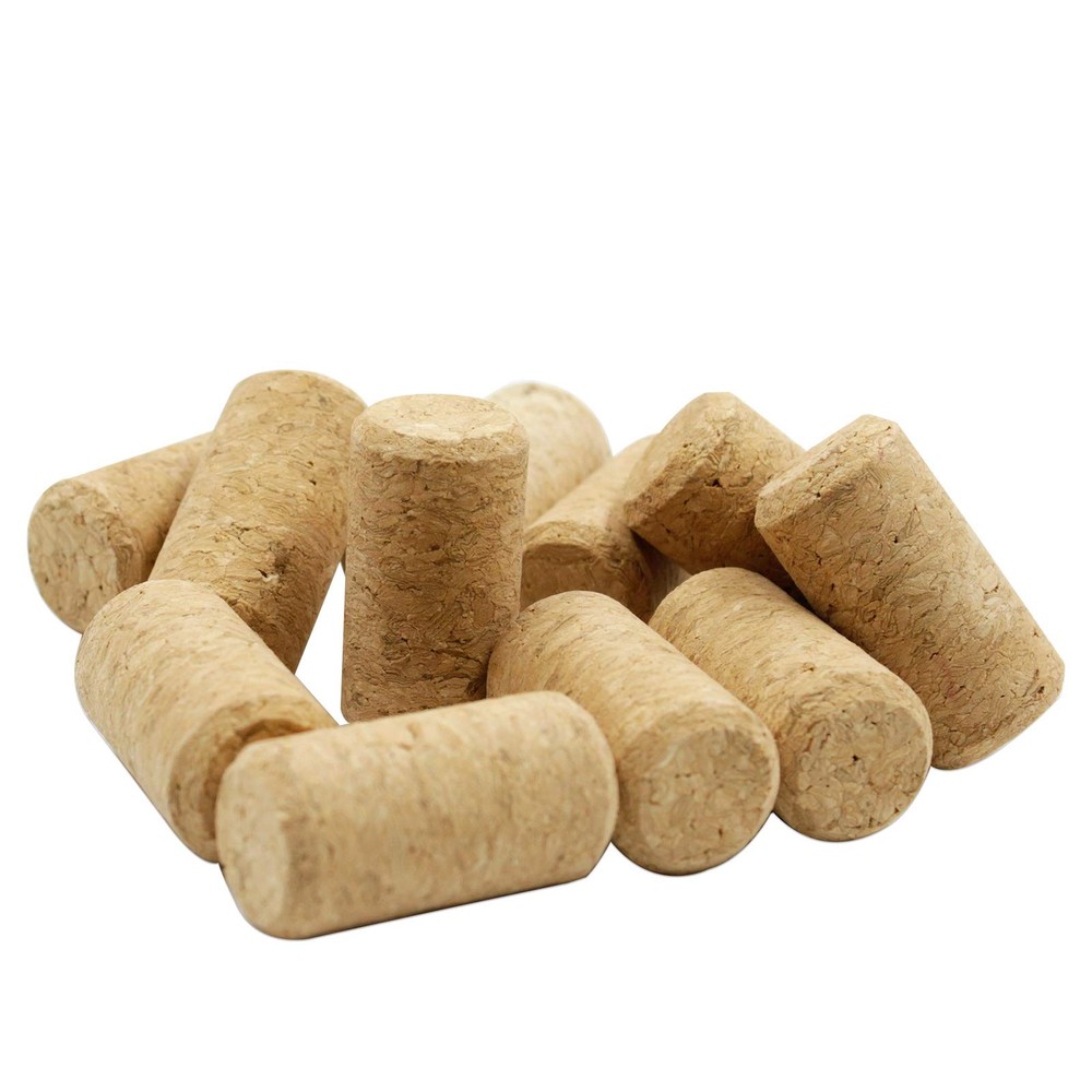 30 Pack #8 Straight Corks, Natural Wine Corks Premium Wine Stoppers for Bottl...