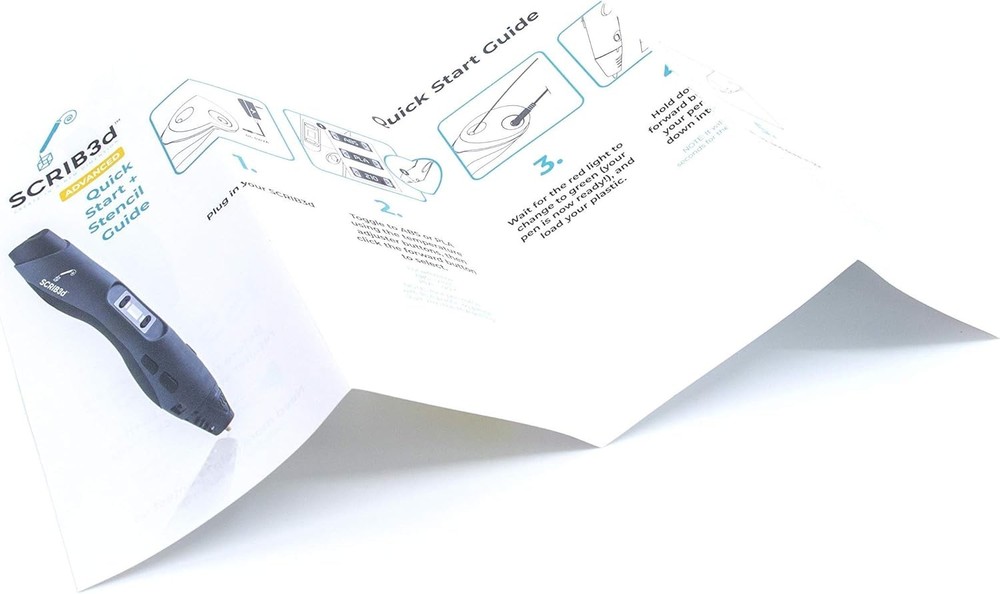 3D Printing Pen Bundle with 6 PLA Filament Spools & Stencil Book for Creativity