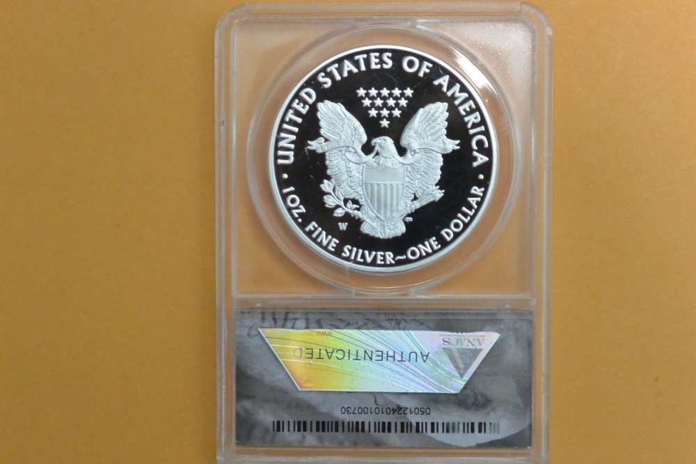 2016-W $1 American Silver Eagle ANACS PR70 DCAM FIRST STRIKE