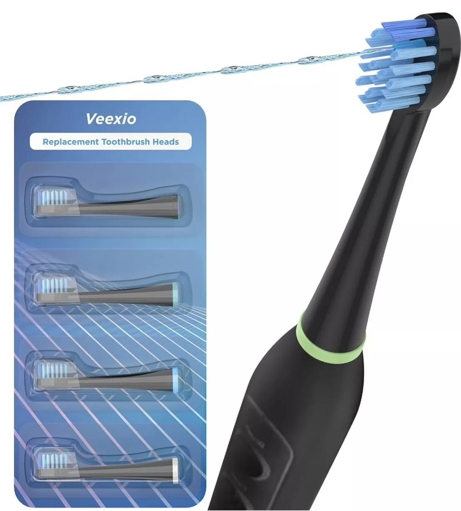 Veexio - Replacement Toothbrush Heads - Model SF02 - Multicolor