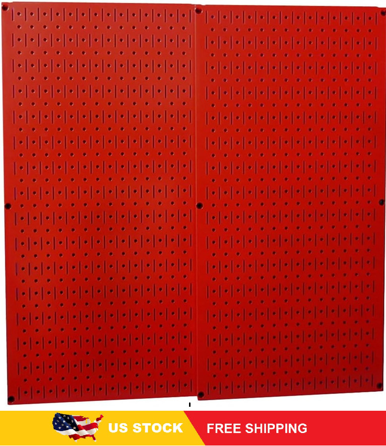 Wall Control 30-P-3232R Red Metal Pegboard Pack