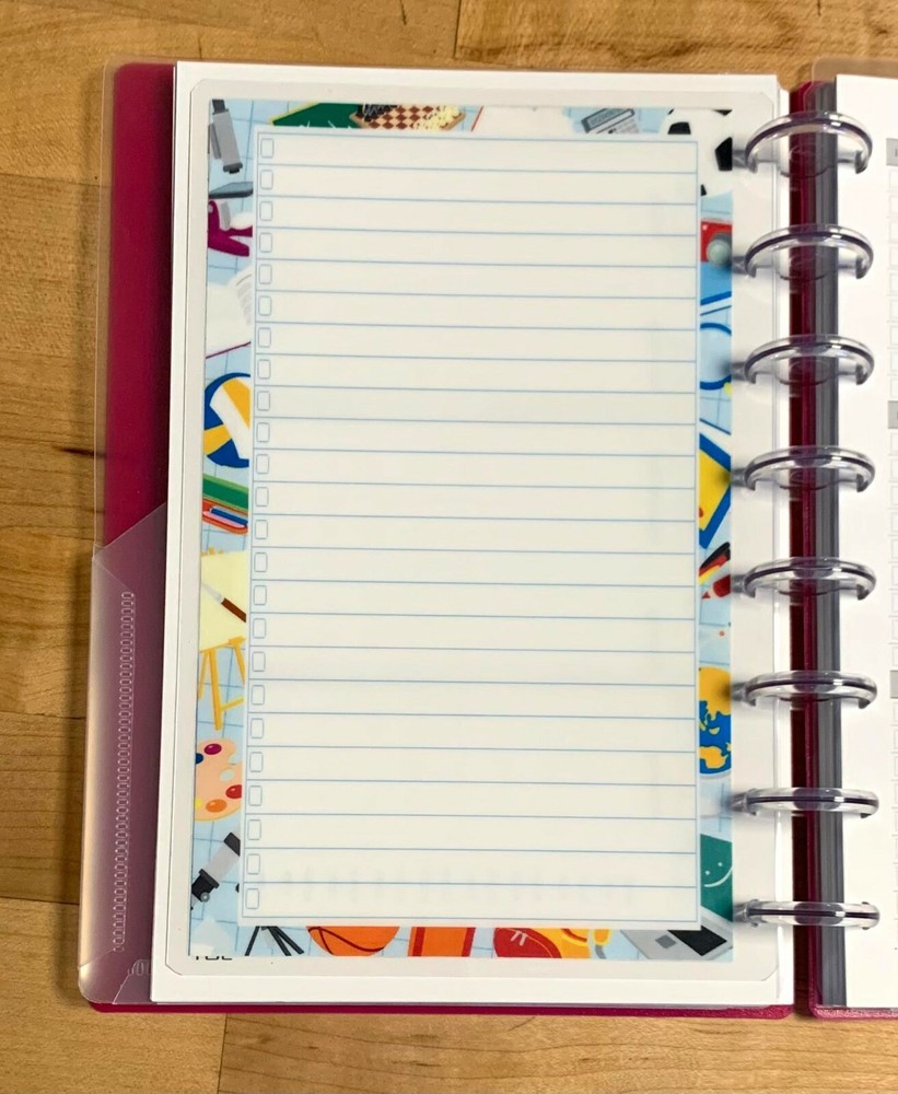 School Weekly Schedule DASHBOARD FOR USE with the TUL/Arc (8 disc) Planner