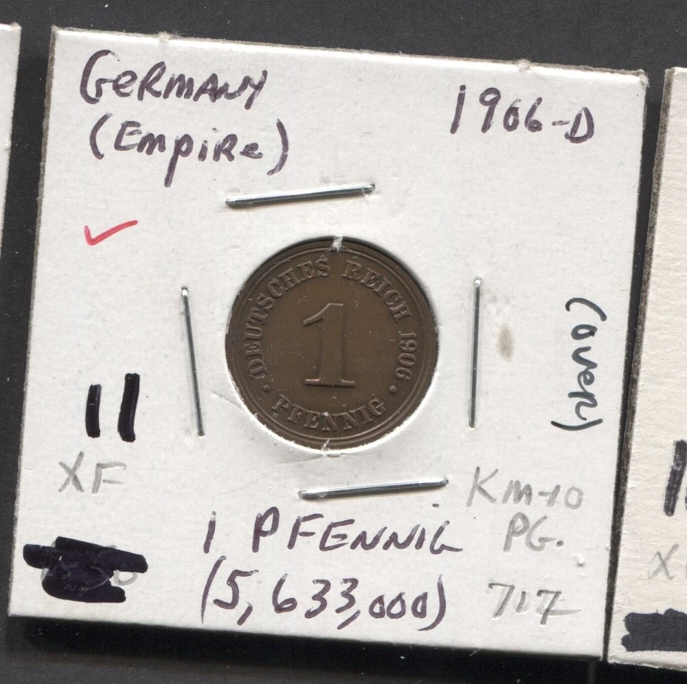 1906-Germany-XF- 1 PFennig