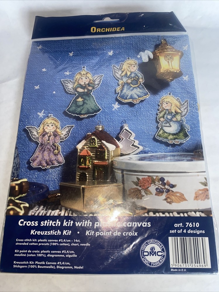 Orchidea Counted Cross Stitch Kit: Four Angles