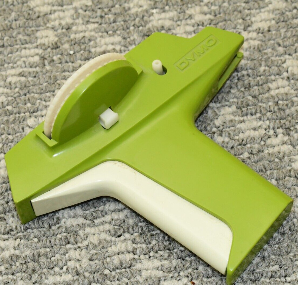 Vintage Dymo Label Maker Printer - Green & White