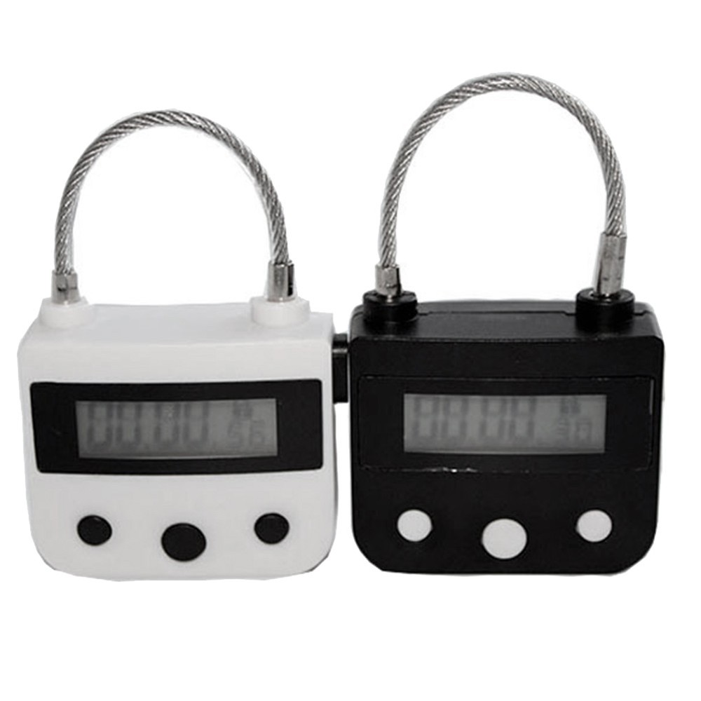 Metal Timer Lock Multi-Function Timer Padlock Black G6V17768
