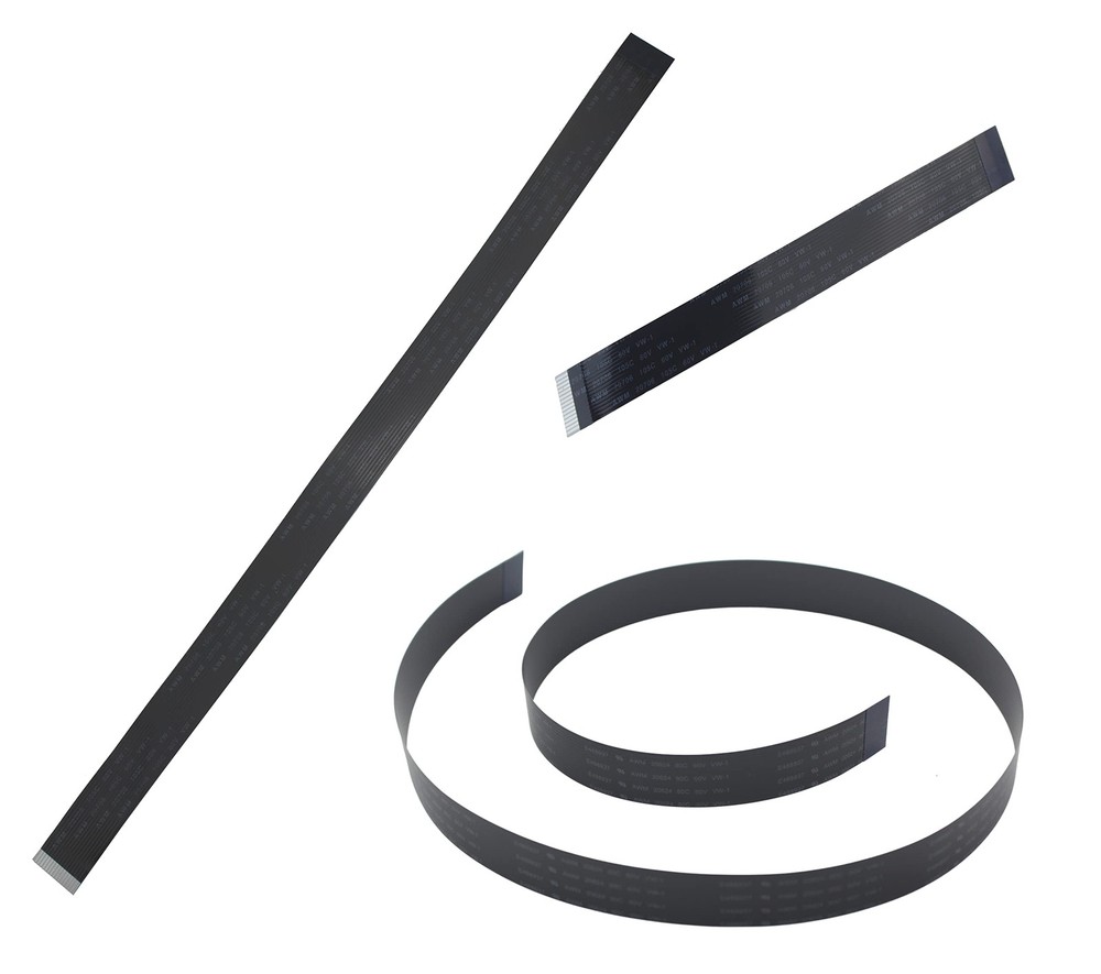 - Sample Pack Flex Cable for Raspberry Pi Camera - Black 15, 30, and 60 cm