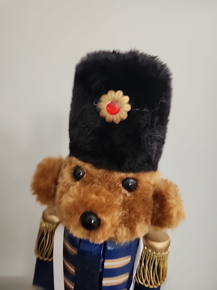 Teddy Bear Drummer Nutcracker 15" Santa's Workshop Christmas