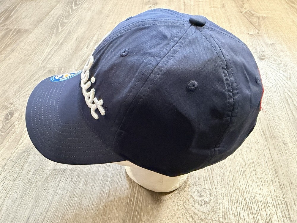 Titleist NXT Tour Adjustable Strap Golf Hat Script NOS Navy Blue NWT