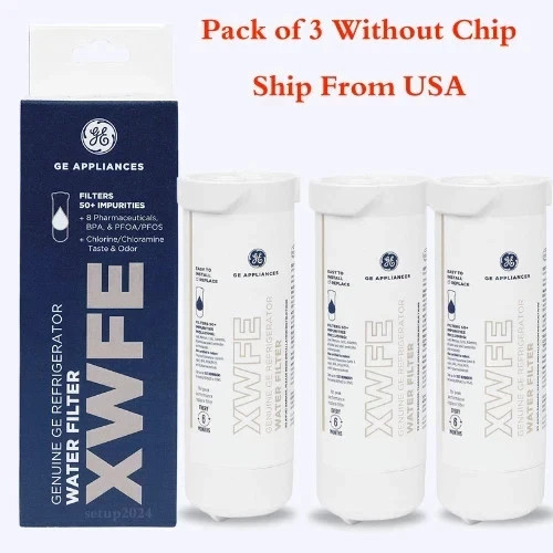 1,2,3 Pack GE XWFE Refrigerator Replacement Water Filter Without Chip