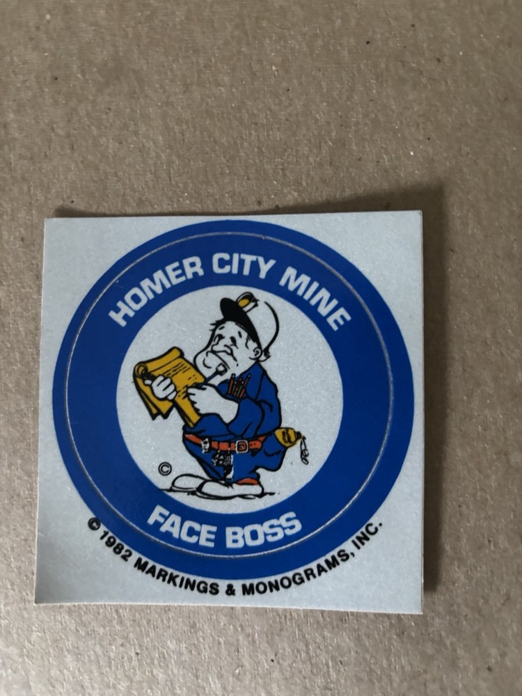 coal mining stickers nice older coal company