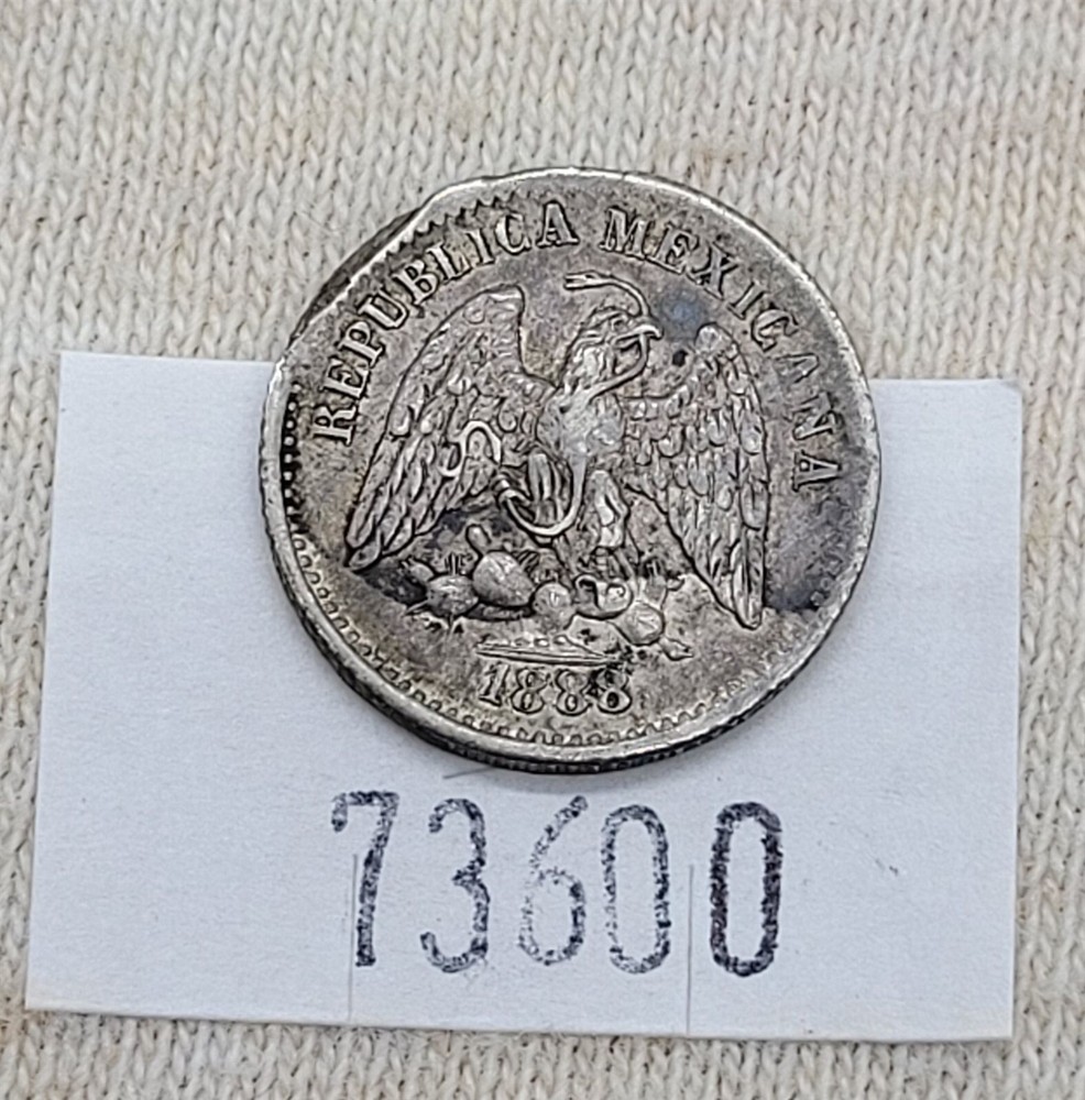 WPCoins ~ Mexico 1888 Cam 5 Centavos Silver