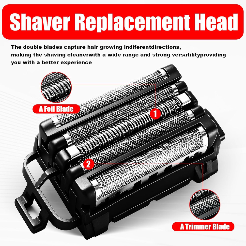 1Pack Replacement Blades and Foil Compatible with Panasonic ARC5 5-Blade Shavers