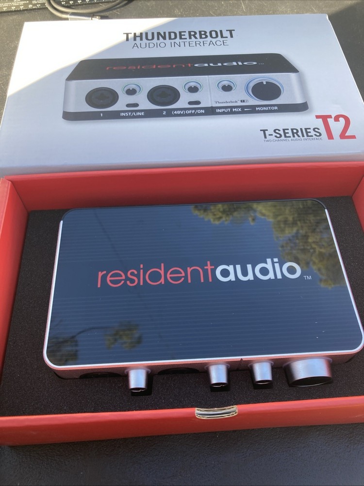 Resident Audio T2 Thunderbolt Audio Interface Studio Recording Mac Pro Audio