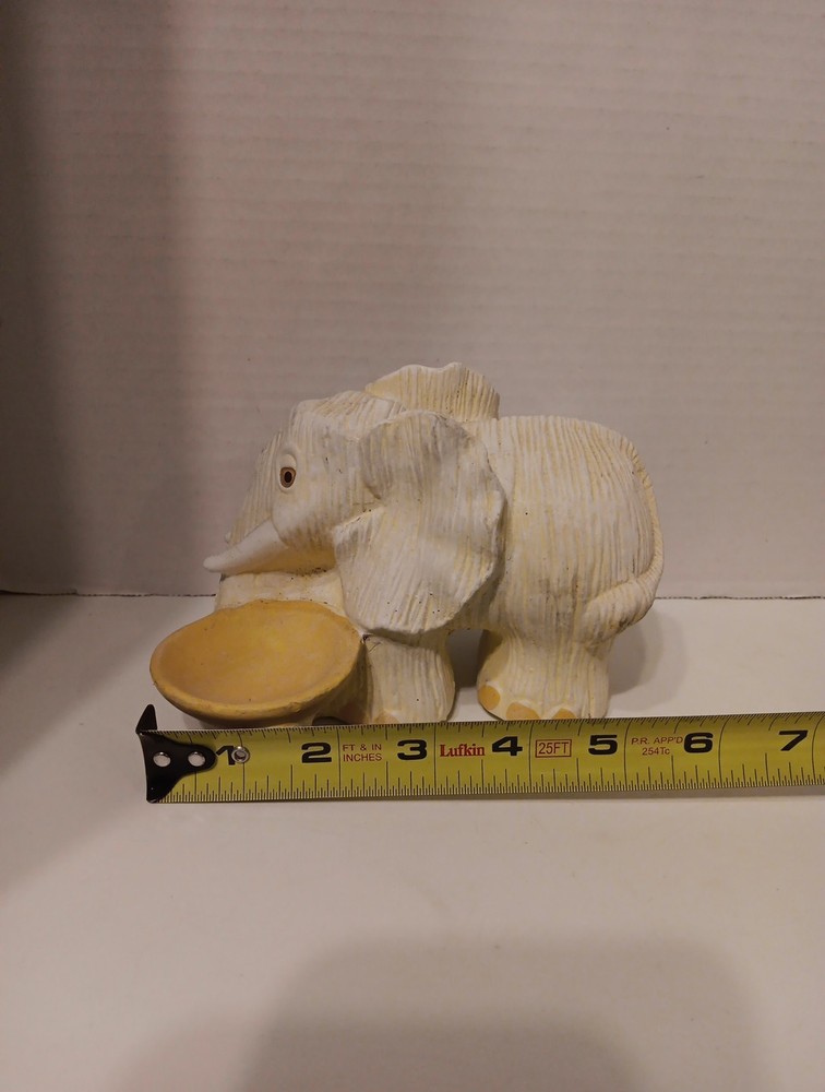 Unfinished Ceramic Bisque Elephant Ring Holder