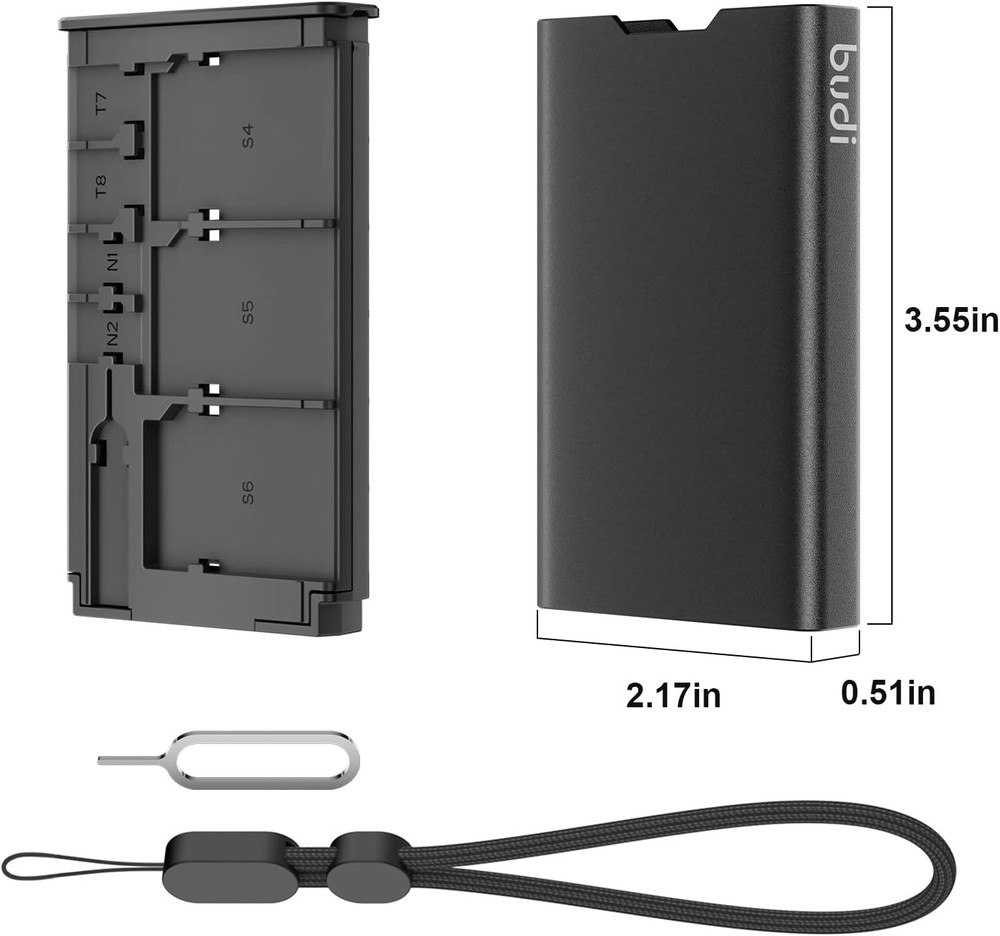 Pop-Up Design Memory Card Case Crush & Shockproof Memory Card Wallet for Micro S