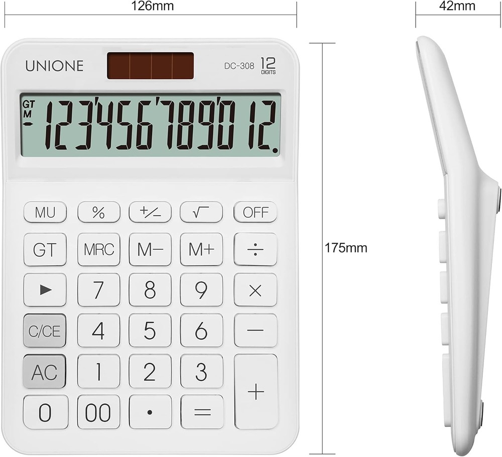 New, Two Line Display, Desktop Calculator. History Function- 30 Memories, Calcul