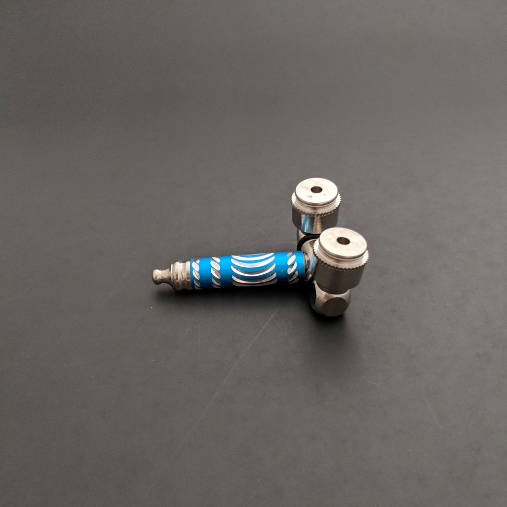 1 Metal double bowl pipe