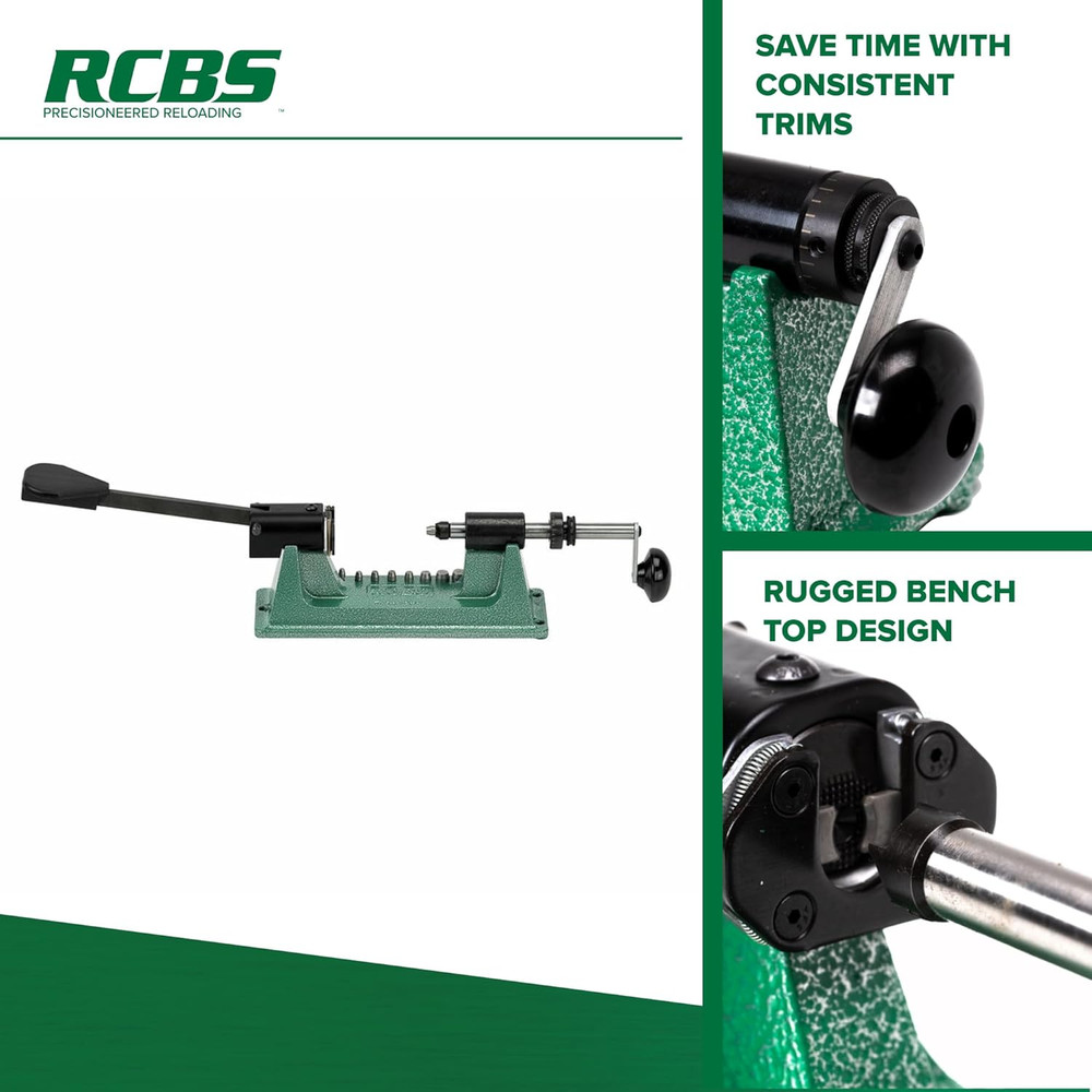 Trim Pro-2 Manual Case Trimmer Kit, Precision Trimming Kit for Reloading, Multi