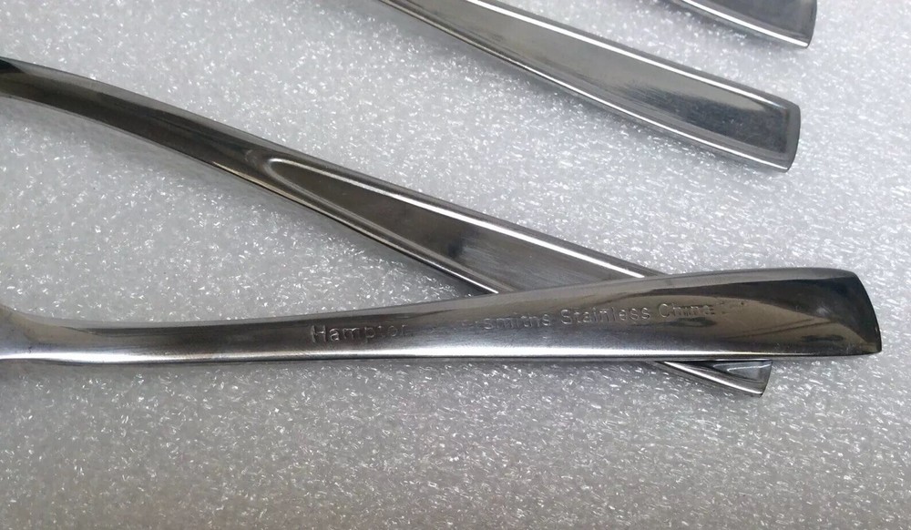 Hampton Silversmiths Stainless Flare Pattern 4 Dinner Forks 7 3/8"