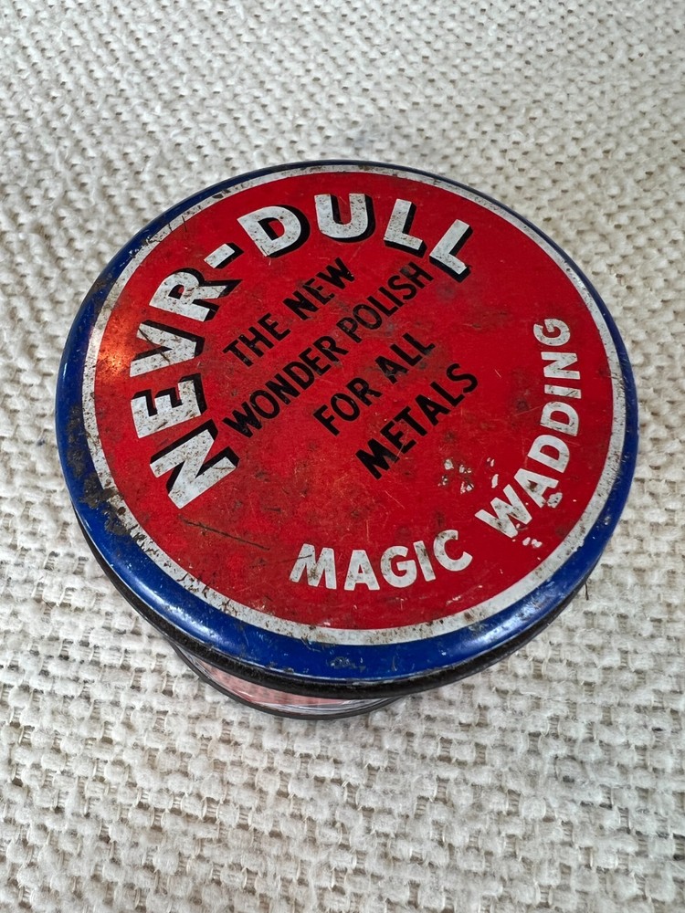 Vintage 1941 Neur-Dul Magic Wadding Polish Tin