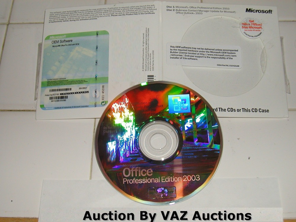 Microsoft Office 2003 Professional Word/Excel/Access/Outlook/PowerPoint =SEALED