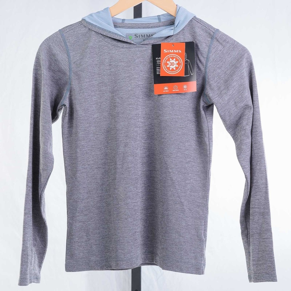 Simms Kid's Bugstopper Hoody - Steel Heather